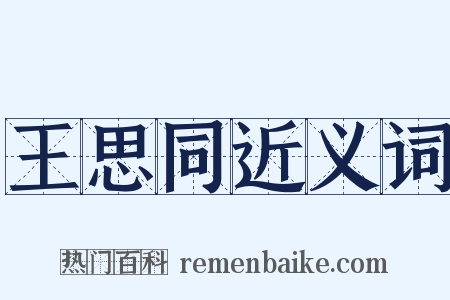 王思同近义词是什么意思的图片